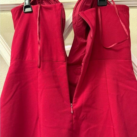 AIDAN MATTOX Red Sweetheart Gown - Picture 11 of 12